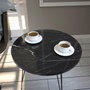 Hanah Home Royal Mesa Auxiliar Blanca y Negra 40x44x40cm